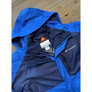 Columbia Jacket Mens M Blue Omni-Heat Omni-Tech Interchange 3-In-1 Waterproof